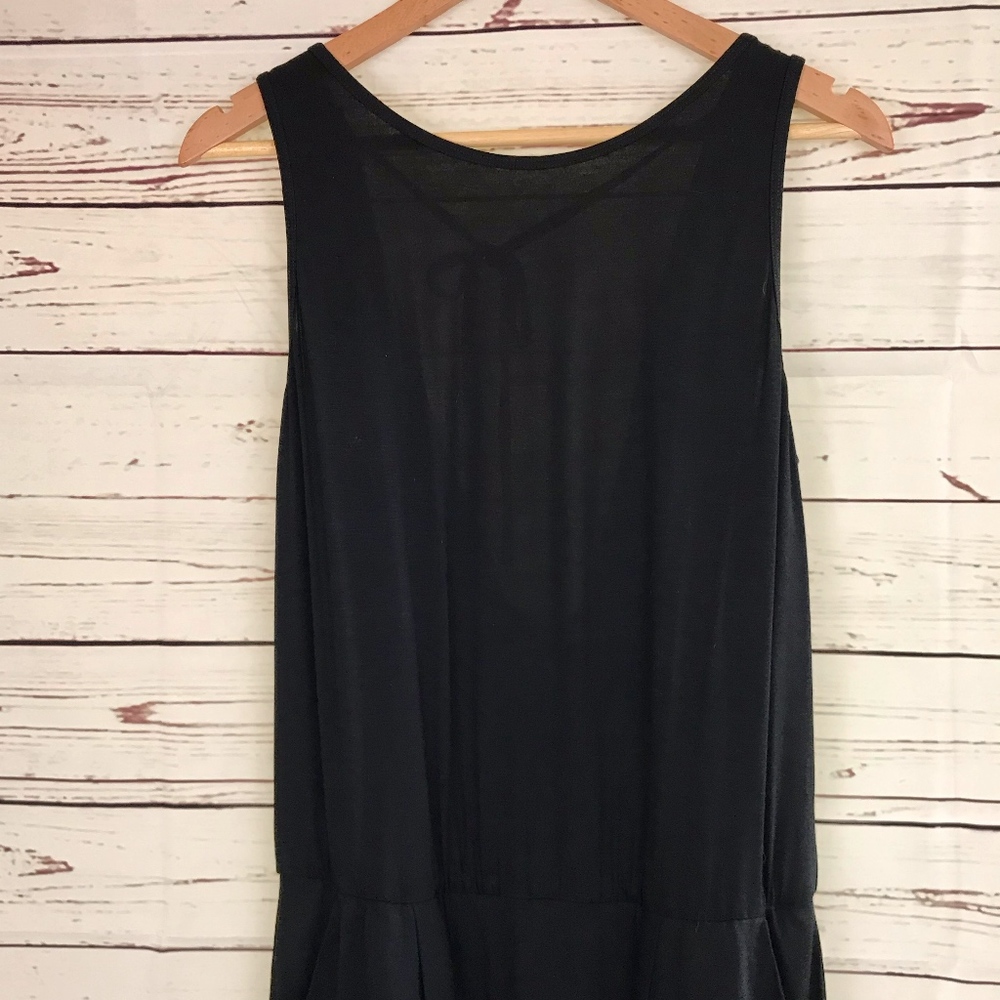 Trina Turk | Black Drape Back Dress - Picture 2 of 8
